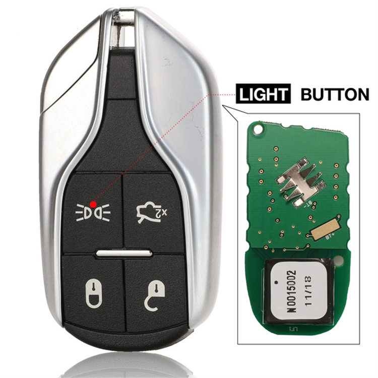 433,925 MHz 3-Tasten-Ersatz-Flip-Remote-Autoschlüssel Shell Case Fob für Maserati