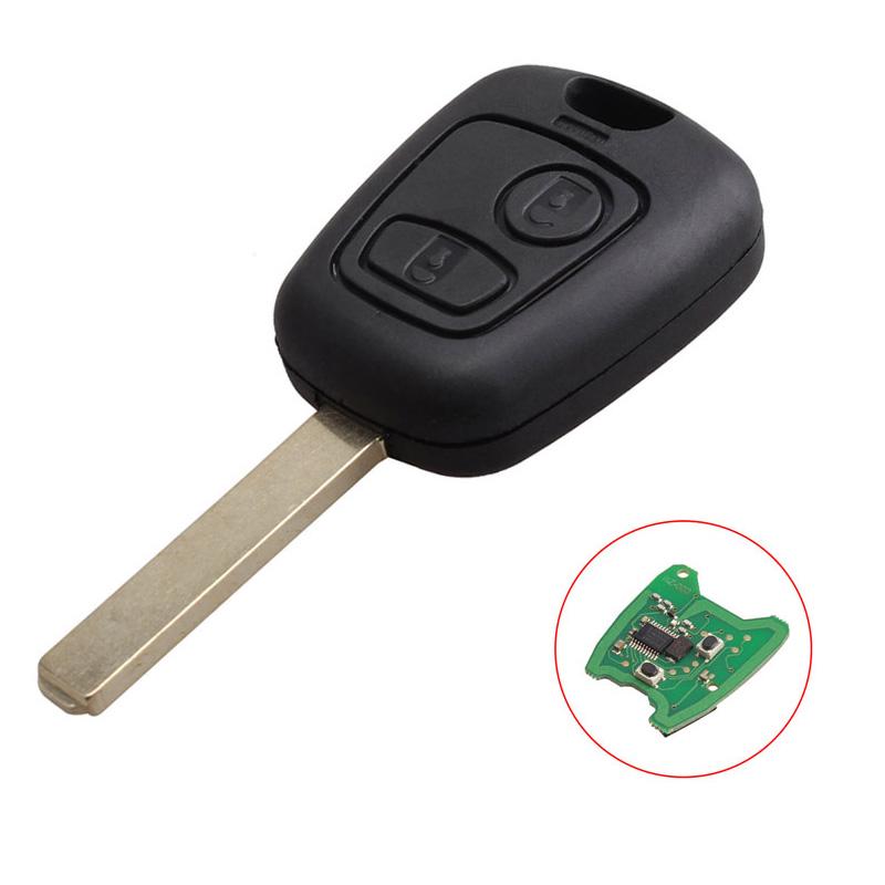 433,92 MHz 2 Tasten Flip Key Auto Remote Smart Key Fob mit Balde für Peugeot 307